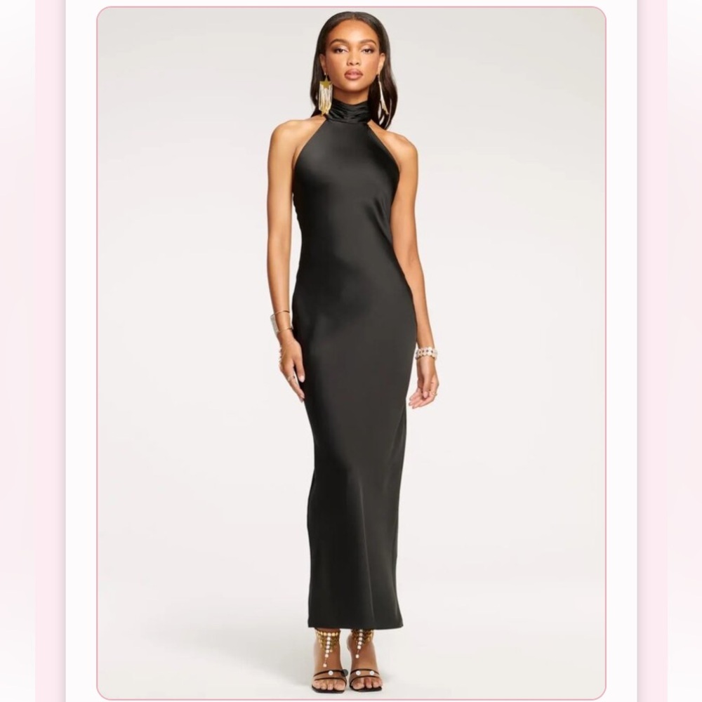 Ramy Brook Tatiana High Neck Gown - Black